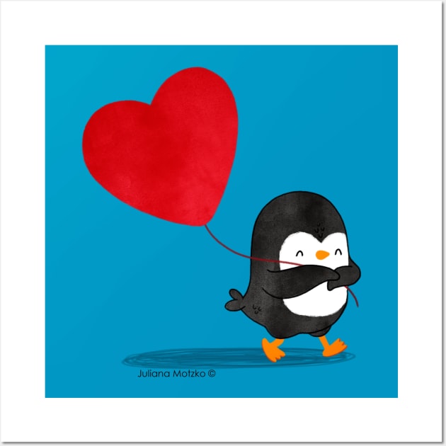 Penguin in Love 5 Wall Art by thepenguinsfamily